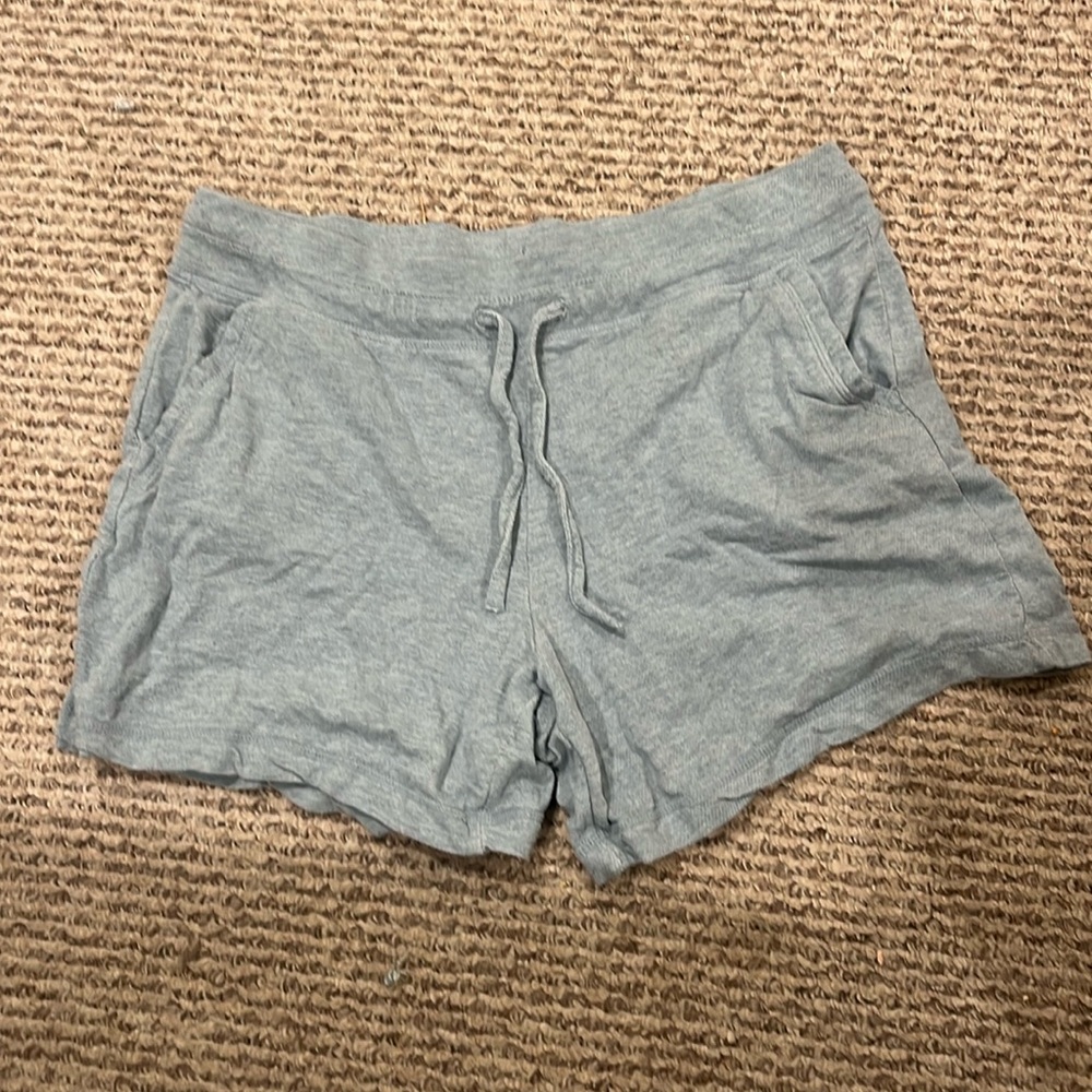 blue shorts